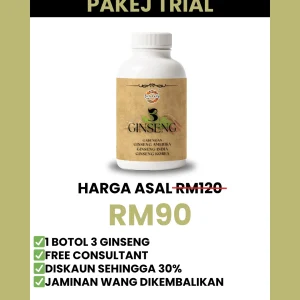 COD - 3 GINSENG - PAKEJ TRIAL