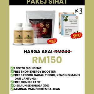 COD - 3 GINSENG - PAKEJ SIHAT