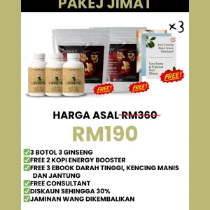 COD - 3 GINSENG - PAKEJ JIMAT